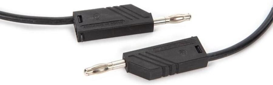 Velleman MEETSNOER 4mm 50cm ZWART (MLN-SIL 1)