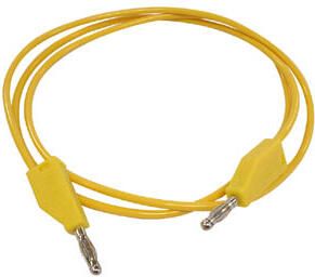 Velleman MEETSNOEREN (SPUITGEGOTEN BANAANPLUGGEN 4mm) GEEL