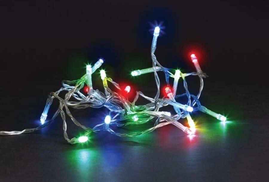 Velleman MEISSA LED 2 m 20 leds veelkleurig transparante kabel modulator batterijen niet meegeleverd