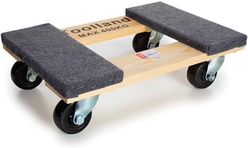 Velleman MEUBELROLLER RECHTHOEKIG 460 x 320 mm MAX. LAST 400 kg