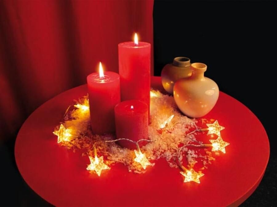 Velleman Mini tafellamp LED 2 m Sterren 10 warm witte lampjes batterijen niet meegeleverd