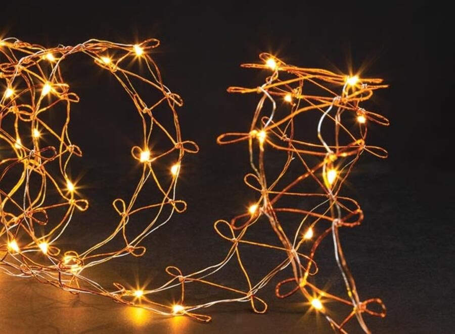 Velleman MIRA LED 8 x 300 cm 80 leds arizona wit koperdraad 3 V