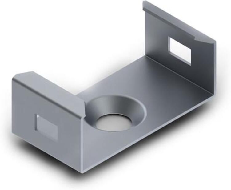 Velleman MONTAGEBEUGEL VOOR ALUMINIUMPROFIEL VOOR LEDSTRIP SLIMLINE BREEDTE 8 mm VERENSTAAL ZILVER