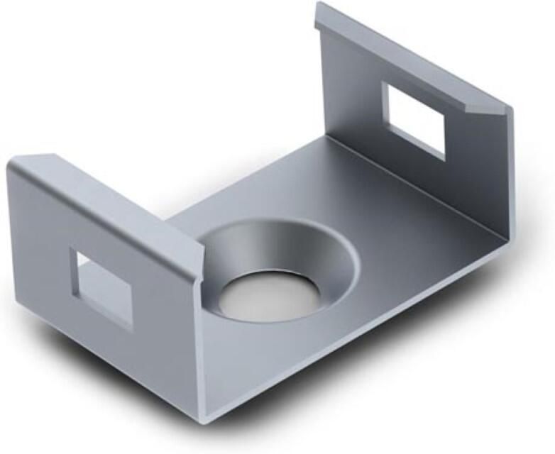 Velleman MONTAGEBEUGEL VOOR ALUMINIUMPROFILE VOOR LEDSTRIP SLIMLINE 7 mm VERENSTAAL ZILVER