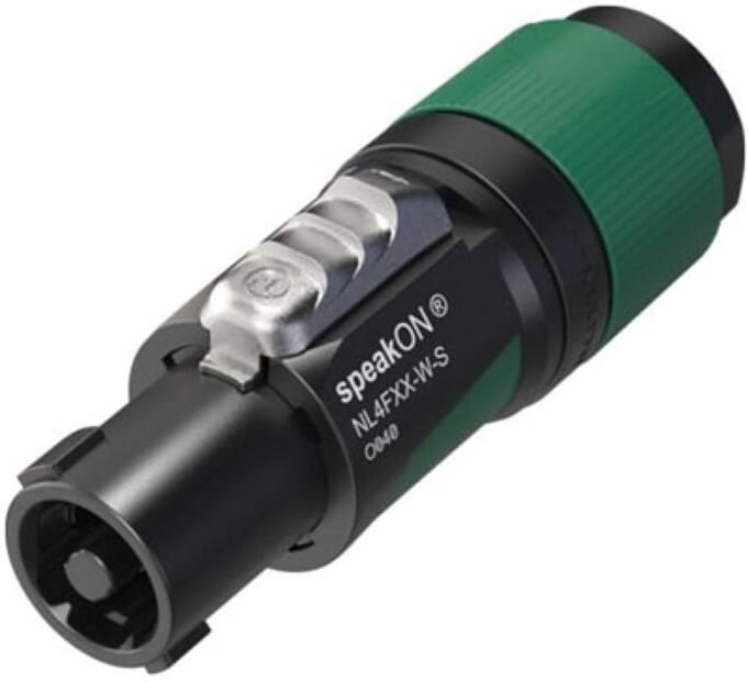 Velleman NEUTRIK 4-polige speakON kabelconnector schroefklemmen trekontlasting voor kabeldiameters 6 tot 12 mm