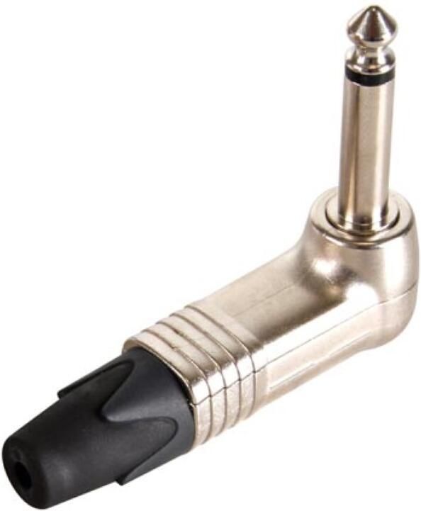 Velleman NEUTRIK JACK PLUG CONNECTOR 2-POLIG MANNELIJK 6.3mm 90° VERNIKKELD