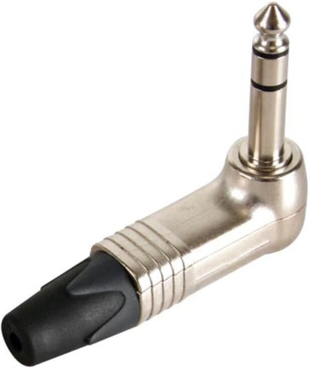 Velleman NEUTRIK JACK PLUG CONNECTOR 3-POLIG MANNELIJK 6.3mm 90° VERNIKKELD