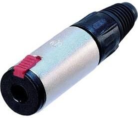 Velleman NEUTRIK JACK PLUG CONNECTOR 3-POLIG VROUWELIJK VERZILVERD VERNIKKELD