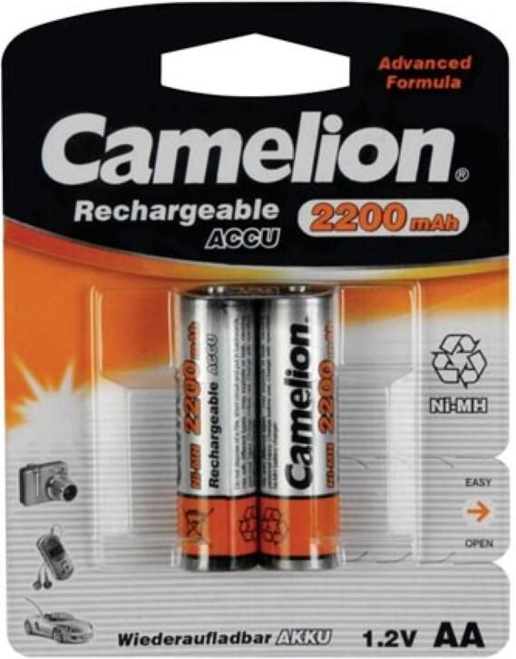 Velleman NiMh AA-BATTERIJ 1.2V-2200mAh (2 kaart) DIGITAL SPECIAL