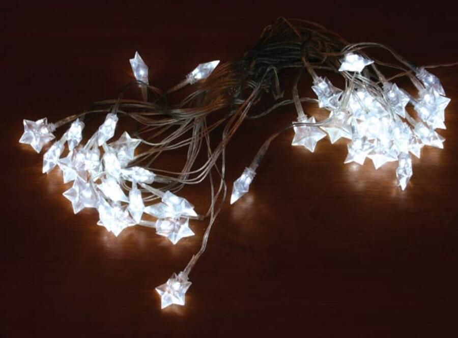 Velleman Novastarlight LED 10 m 40 sterretjes wit transparante kabel 24 V
