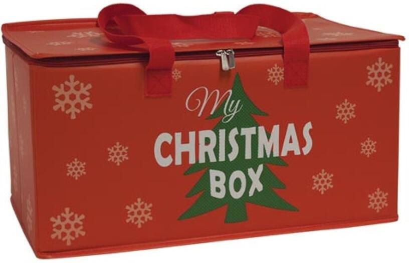 Velleman Opbergdoos voor kerstaccessoires 50 X 30 cm rood