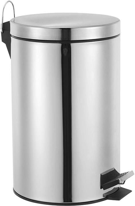 Velleman metalen pedaalemmer met uitneembare plastic emmer metalen handgreep en antislippedaal ideaal voor thuis en op kantoor inhoud