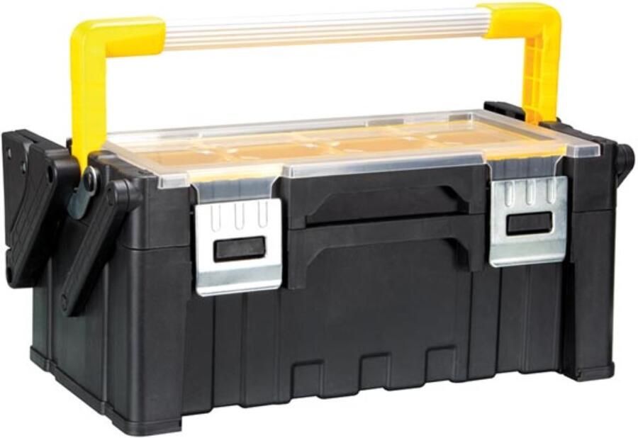 Velleman Plastic Gereedschapskist met Verwijderbare Bakjes 21 L