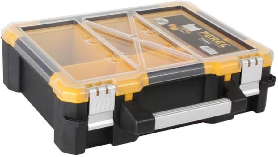 Velleman Plastic Opbergkoffer met Verwijderbare Bakjes 380 x 340 x 110 mm 14 L
