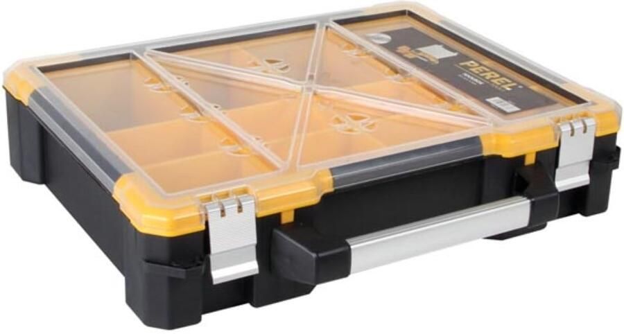 Velleman Plastic Opbergkoffer met Verwijderbare Bakjes 490 x 420 x 115 mm 23 L