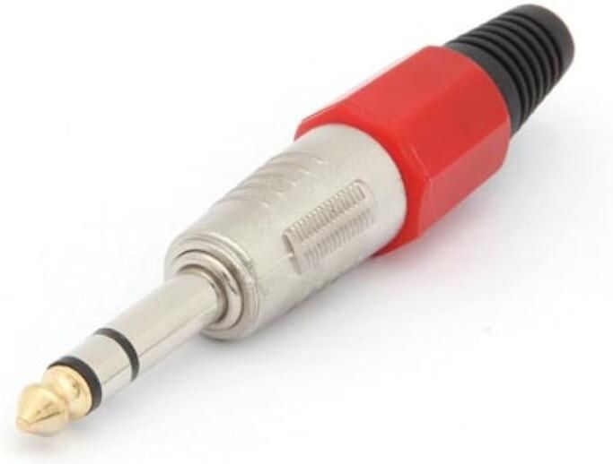 Velleman PROFESSIONELE MANNELIJKE 6.35mm STEREO JACK ROOD
