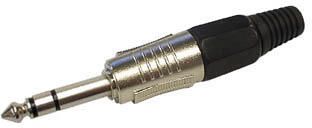 Velleman PROFESSIONELE MANNELIJKE 6.35mm STEREO JACK ZWART - Foto 2