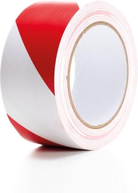 Velleman PVC-markeringstape 5cm x 33m Rood Wit