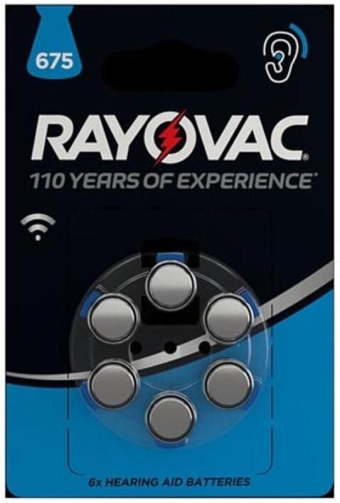 Velleman RAYOVAC ZINC AIR KNOOPCEL 1.45 V 630 mAh 4600.745.416 (6 st. bl)