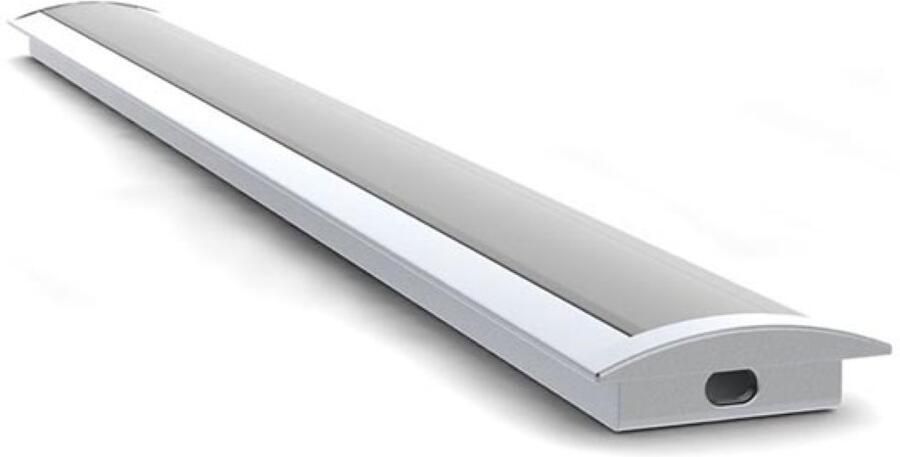 Velleman RECESSED SLIMLINE 8 mm ALUMINIUM-INBOUWPROFIEL VOOR LEDSTRIP GEANODISEERD ALUMINIUM ZILVER 2 m