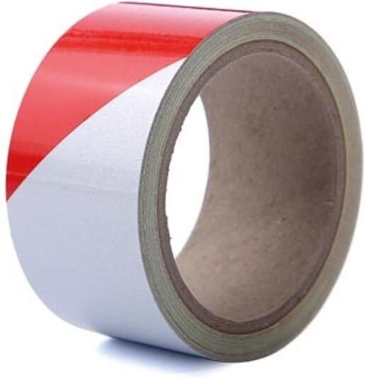 Velleman Reflecterende tape 5cm x 10m Rood Wit