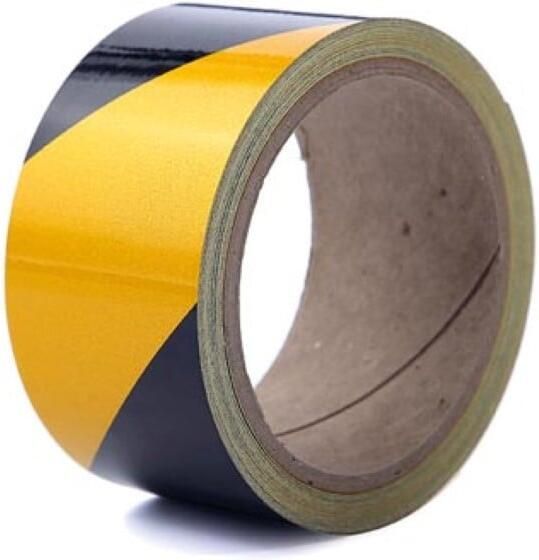 Velleman Reflecterende tape 5cm x 10m Zwart Geel