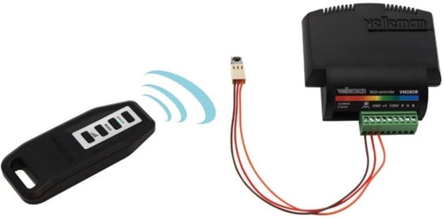 Velleman RGB LED CONTROLLER IR VERSIE
