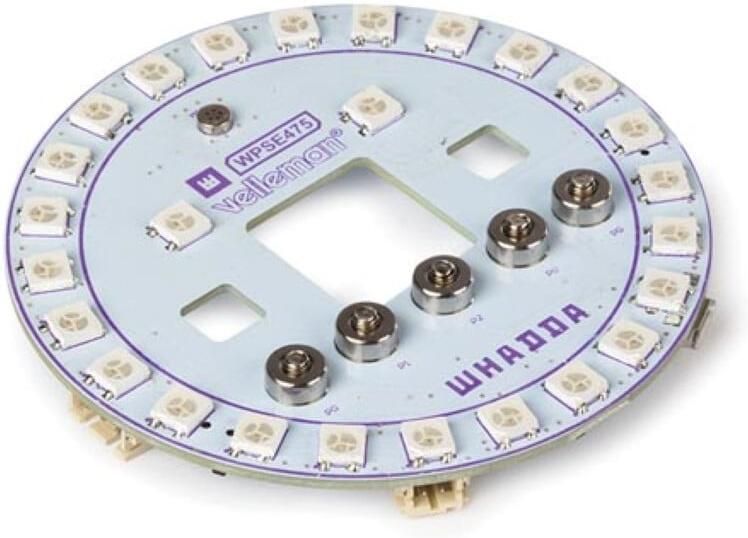 Velleman RGB-LEDRING SHIELD VOOR MICRO:BIT