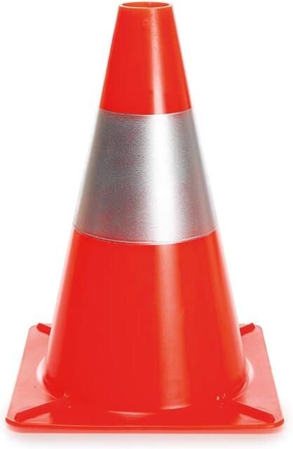 Velleman Afzetkegel pylon met 1 reflecterende strook recreatief gebruik 30 cm