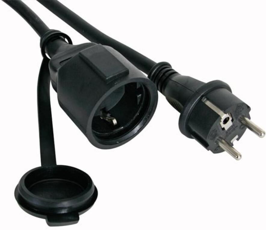 Velleman RUBBER VERLENGKABEL- 10 m 3G1.5 RANDAARDE