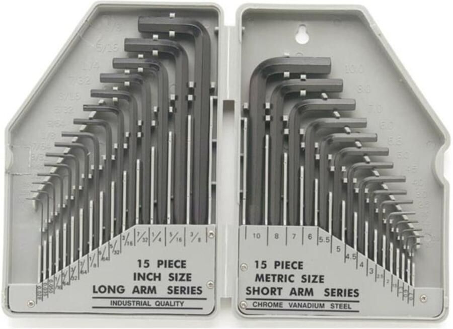 Velleman Inbussleutelset SAE M inclusief opbergdoos 30-delig