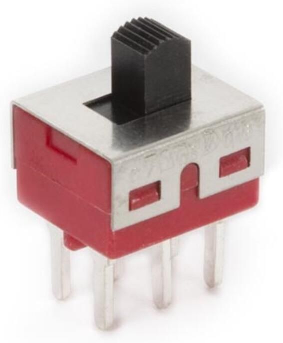 Velleman SCHUIFSCHAKELAAR 2P ON-ON PCB MONTAGE