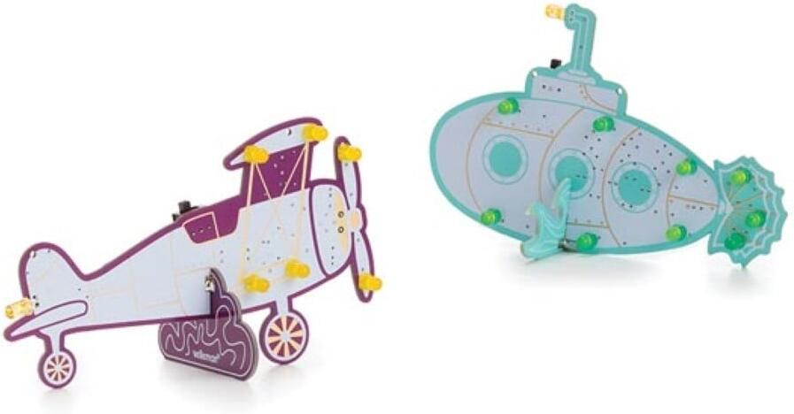 Velleman Set met 2 Soldeerkits Retro Duikboot&Retro Tweedekker