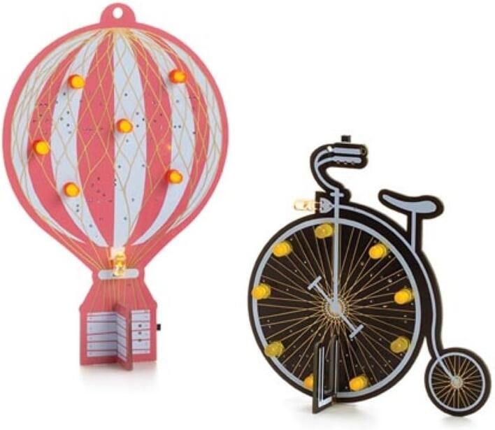 Velleman Set met 2 Soldeerkits Retro Luchtballon&Retro Fiets