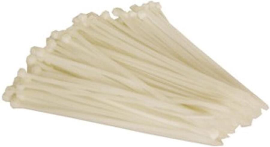 Velleman SET MET NYLON KABELBINDERS 4.6 x 200 mm WIT (100 st.)