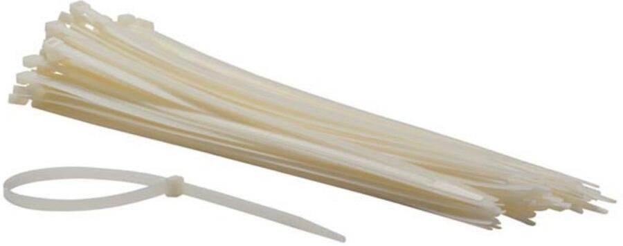 Velleman SET MET NYLON KABELBINDERS 7.6 x 400 mm WIT (100 st.)