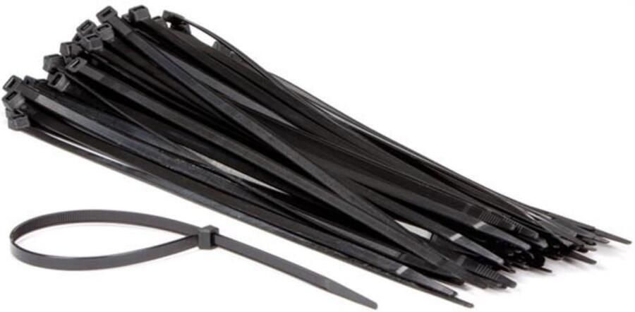 Velleman SET MET NYLON KABELBINDERS 7.6 x 400 mm ZWART (100 st.)