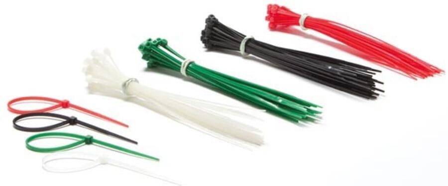 Velleman SET MET NYLON KABELBINDERS VERSCHILLENDE KLEUREN (100 st.)