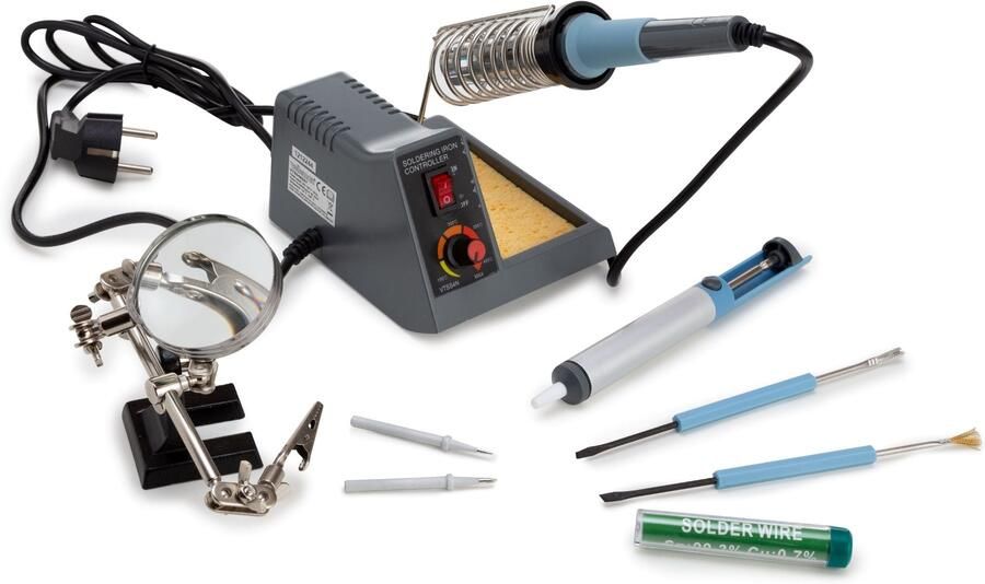 Velleman SET MET SOLDEERSTATION MET INSTELBARE TEMPERATUUR 40-48 W 150-480°C