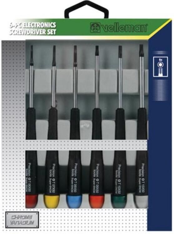 Velleman SET VAN 6 PRECISIESCHROEVENDRAAIERS ('STAR')