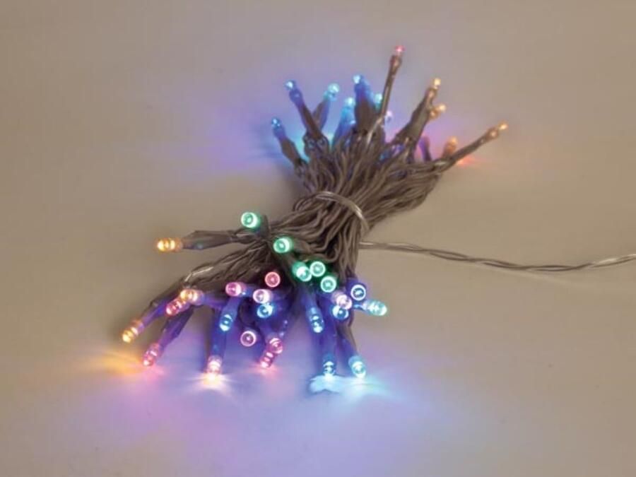 Velleman Showlight 5 m 40 leds veelkleurig transparante kabel dubbele voeding
