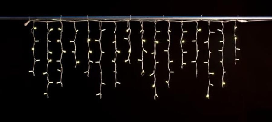 Velleman Simply-connect PRO LINE ijspegelverlichting 2 x 0.70 m 88 leds warmwit witte kabel 230 V