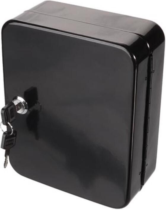 Velleman Sleutelkast met cilinderslot 20 haken inclusief 2 sleutels zwart