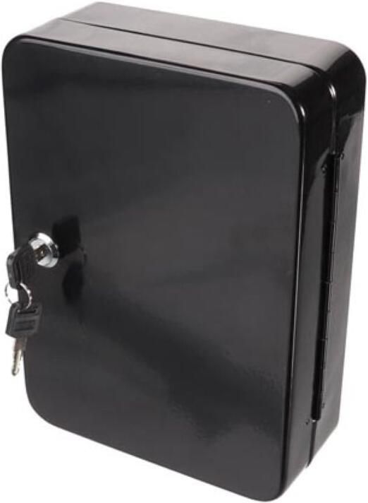 Velleman Sleutelkast met cilinderslot 48 haken inclusief 2 sleutels zwart