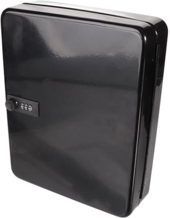 Velleman Sleutelkast met cijferslot 46 haken zwart