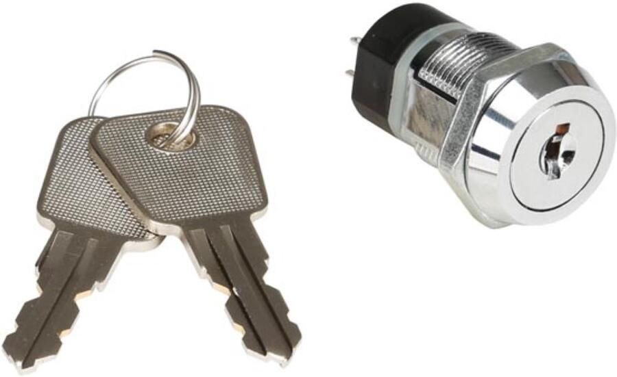 Velleman SLEUTELSCHAKELAAR 2P OFF-ON (DPST)