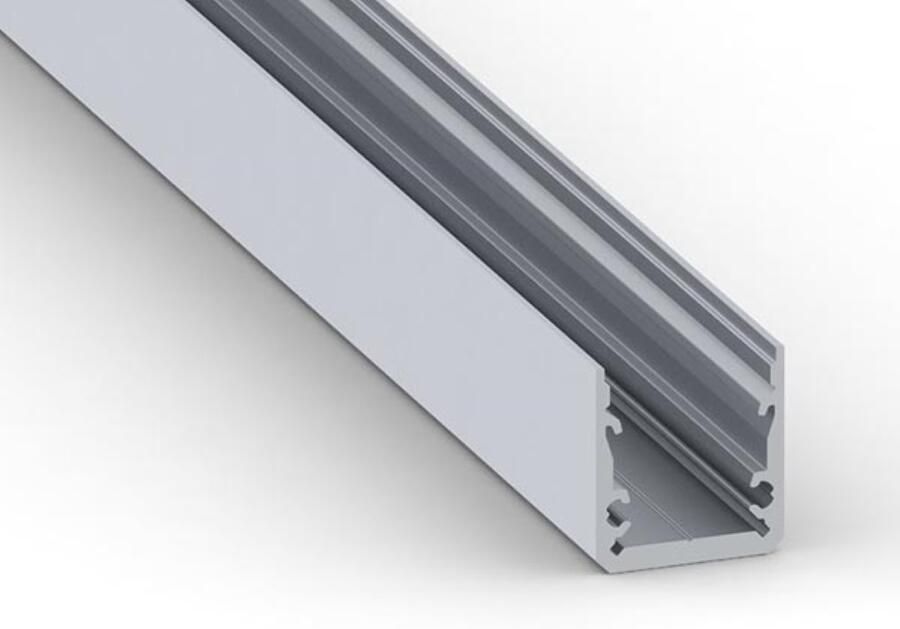 Velleman SLIMLINE 15 FL ALUMINIUM PROFIEL VOOR LEDSTRIP HIGH EFFICIENCY ZILVER PREMIUM KWALITEIT