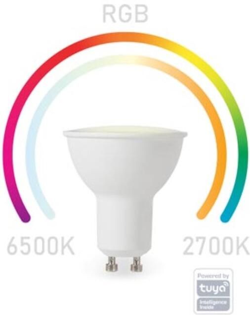 Velleman SMART WIFI RGB-LAMP KOUDWIT&WARMWIT GU10