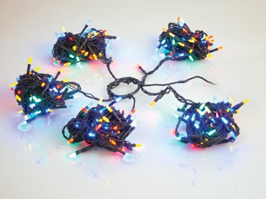 Velleman Speed Light LED 280 leds veelkleurig groene kabel modulator 24 V (voor bomen tot 210 cm)