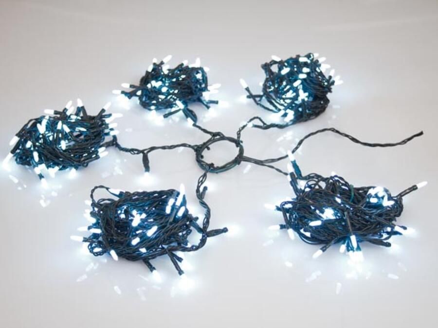 Velleman Speed Light LED continu licht 280 leds wit groene kabel 24 V (voor bomen tot 210 cm)